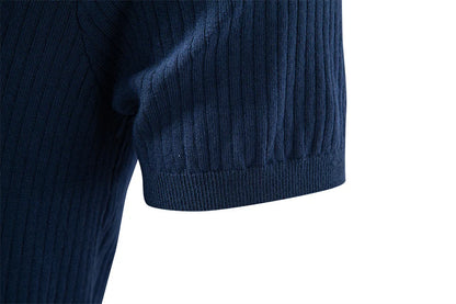 Men's Classic Polo Shirt Solid Color Breathable Elegant Casual Luxury Old Money Style for Men