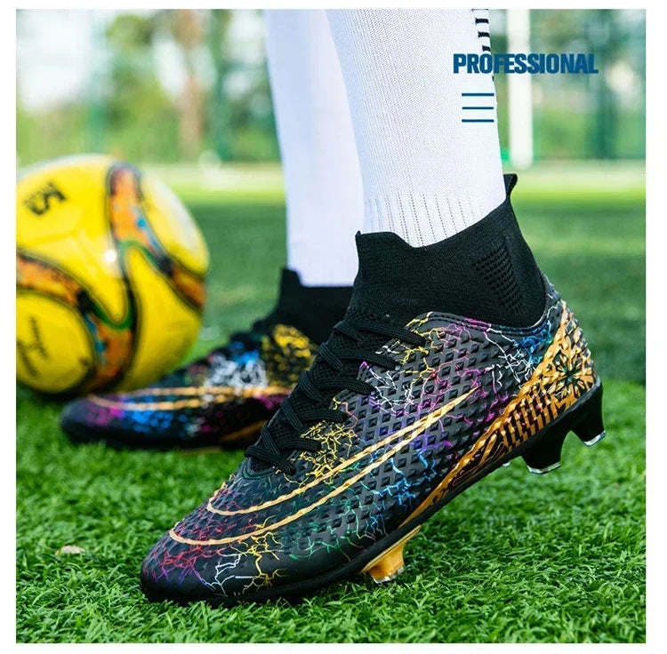 Refreshing Breathable Feet Children's Non-slip Fashion Casual Sports Shoe Youth Soccer Shoes Indoor Outdoor Grass Training Shoes