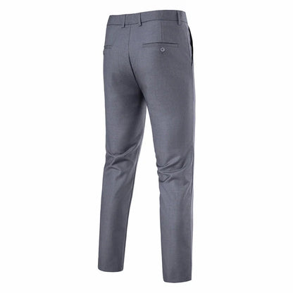 Mens Dress Pants Slim Fit Slacks for Men Business Casual Formal Pants Wedding Plain Men's Wrinkle-Resistant Dress Pant Party