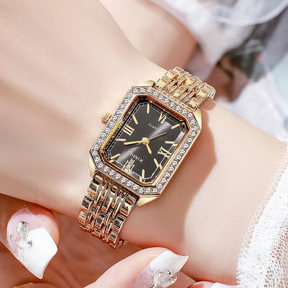 New High-end Luxury Ladies Watches Elegant Diamond Jewelry Quartz Bracelet Wristwatch Gifts for Women 2025 Fashion Dress Watch