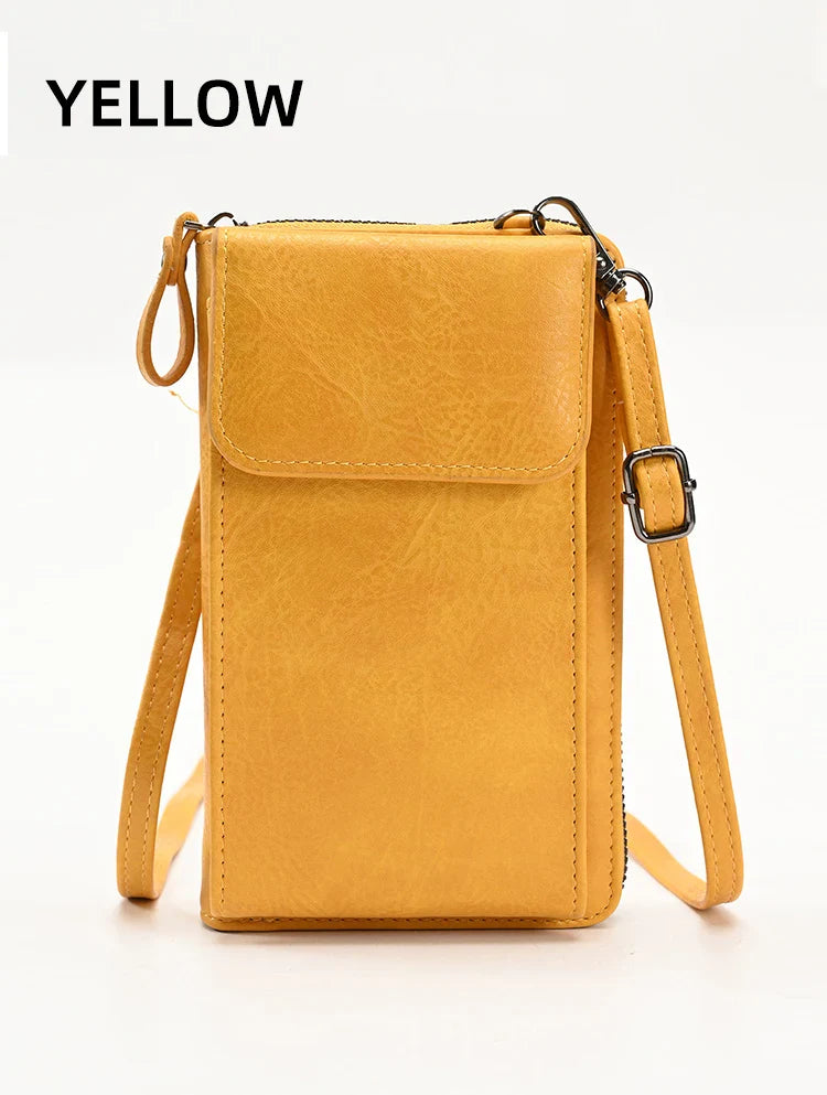 Fashionable single-shoulder bag, versatile crossbody bag, colorful mobile phone bag, large-capacity coin purse