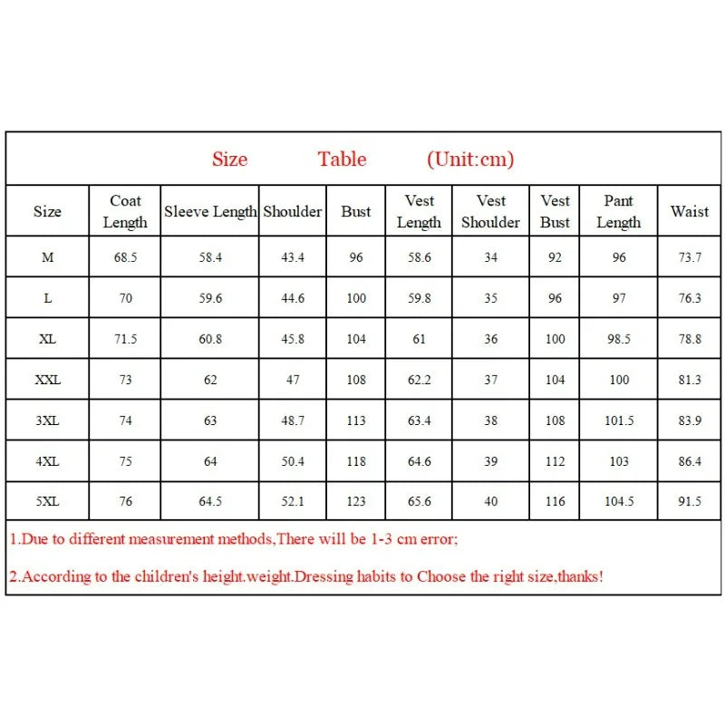 Man Outfit Turn Down Collar Long Sleeve Blazer Men Turn Down Collar Vest Straight-leg Pant Male Striped Slim 3-piece Suit Set