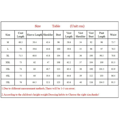 Man Outfit Turn Down Collar Long Sleeve Blazer Men Turn Down Collar Vest Straight-leg Pant Male Striped Slim 3-piece Suit Set