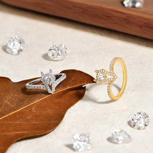 925 Sterling Silver Ring for Women Men Horsehead Center Round Moissanite Original Design Rings Wedding Animal Jewelry