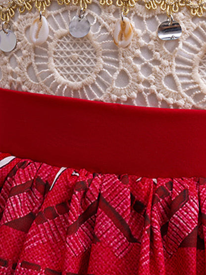 2024 Novo Filme Moana 2 Vestido Meninas Festa de Halloween Fantasia de Aventura Princesa para Menina Roupas Chiques Infantil Roupa Vaiana Muababy