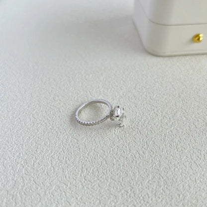 18K Gold Plated 925 Sterling Silver Crushed Ice Cut Lab Sapphire Gemstone Wedding Party Fine Jewelry Rings Wholesale