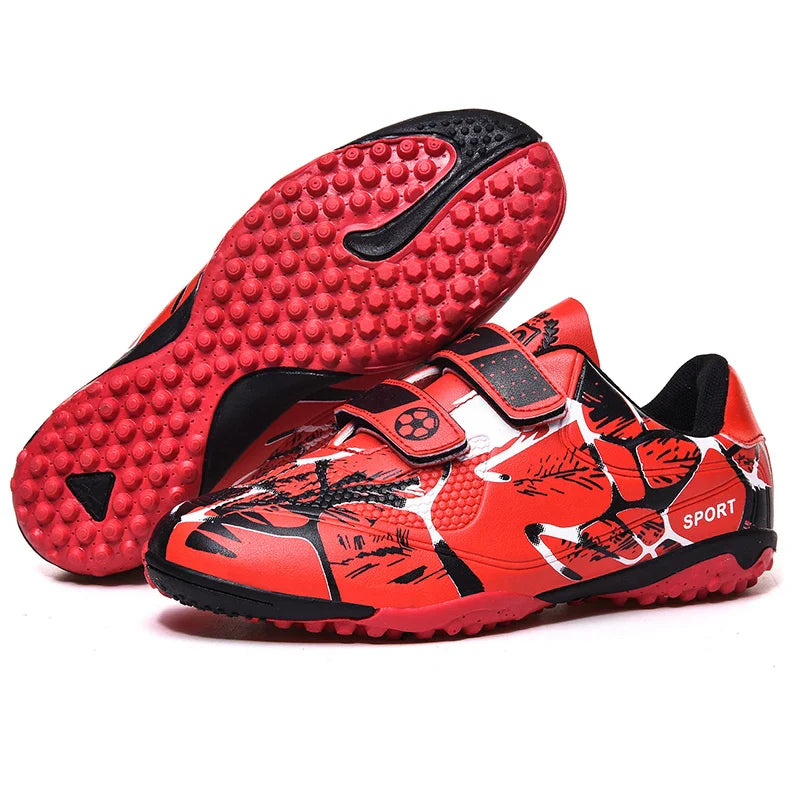 Kids Soccer Shoes Society TF/FG School Football Boots Cleats Grass Sneakers Boy Girl Outdoor Athletic Training Sports Footwear