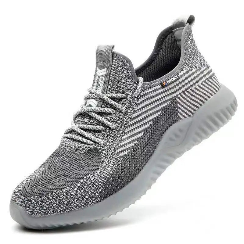 Steel Toe Cap Working Boots Safety Shoes for Man Construction&Indestructible Work Shoes Puncture-Proof Summer Work Shoes