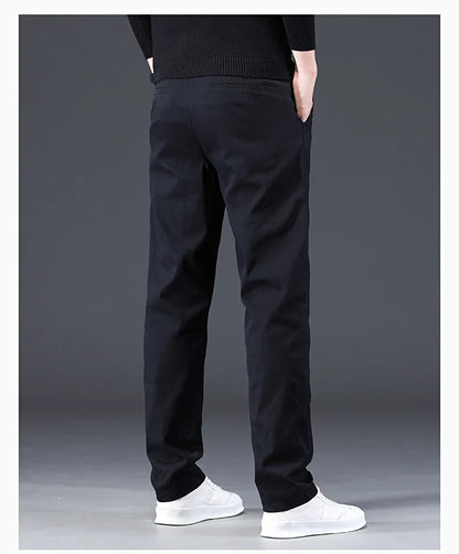 98% Cotton Men's Chinos & Casual Pants, Khaki Pants, Loose Straight , Streetwear Men ,Twill Pants,  Tall Men STRAIGHT Trousers