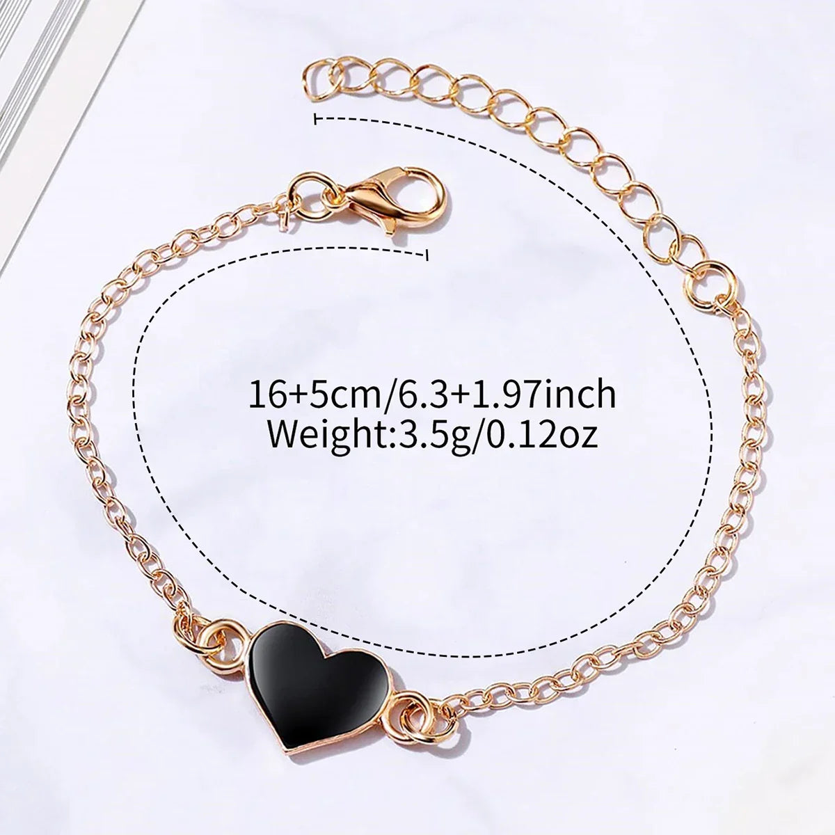 2PCS/Set Women's Watch Fashion Square Stainless Steel Band Quartz Watches Heart Bracelet Set