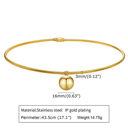Choker Neck Cuff for Women, Open Collar Choker Torques Necklace Adjustable ,Simple Stainless Steel Jewelry