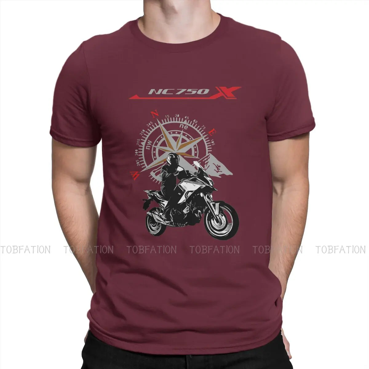 Adventure Motorcycle Tour T Shirt Vintage Grunge Large O-Neck TShirt Top sell  Harajuku Men's Clothes 