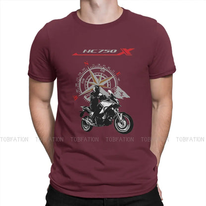 Adventure Motorcycle Tour T Shirt Vintage Grunge Large O-Neck TShirt Top sell  Harajuku Men's Clothes 