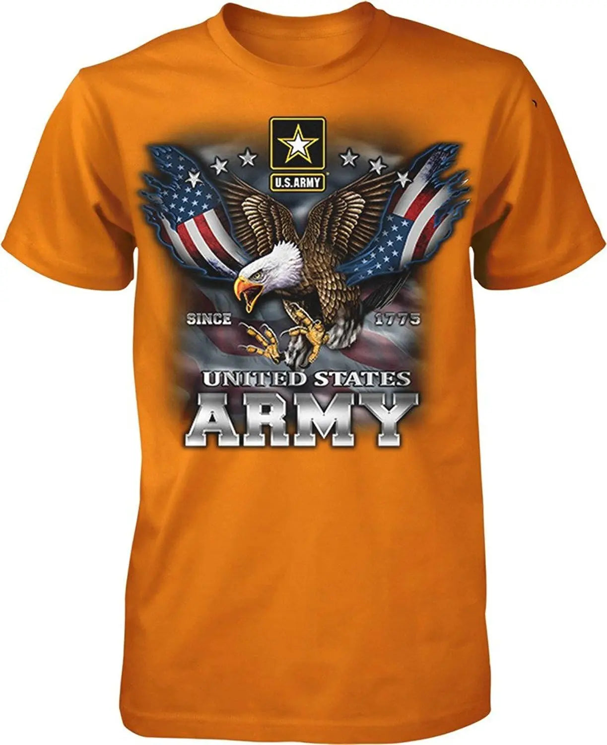 US Army Since 1775 Eagle USA American Flag Wings Men's T-Shirt wholesale cheap graphic t shirts 2024 streetwear t-shirts