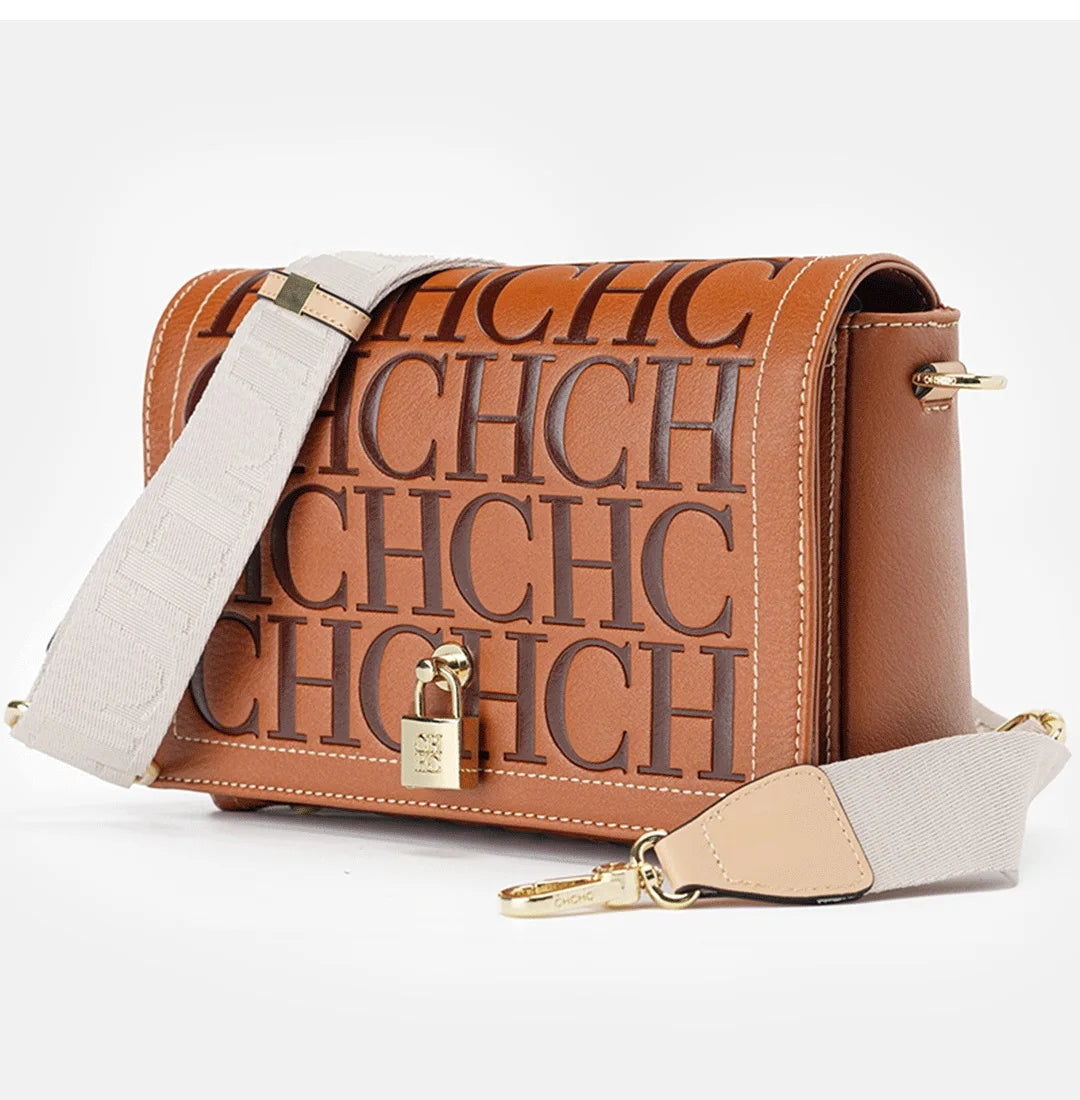 Autumn and Winter Solid Color Crossbody Bag Letter Printing High Quality Women's Fashion Elegance 2025 Classic Women's Bag