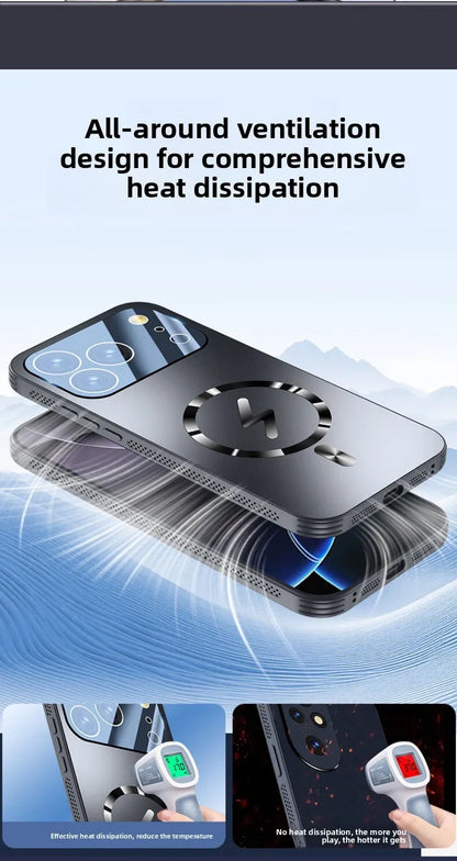 Magnetic Frosted iPhone 17 Pro Max 17pro Case with Heat Dissipation Full Protection for iPhone 17  Air Camera