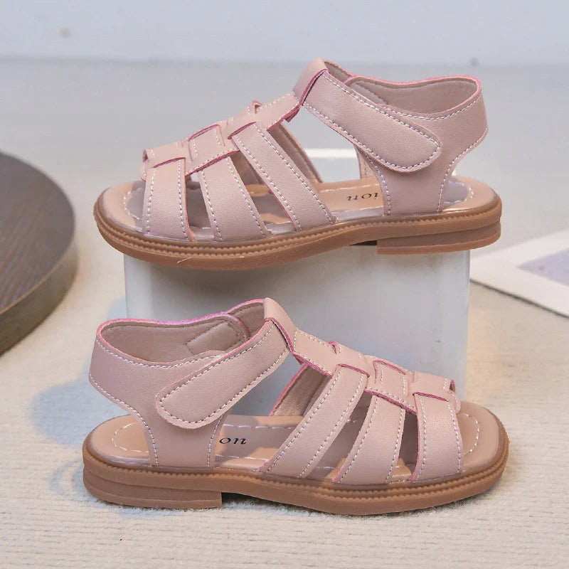 Kids Summer Sandals for Boys Girls Unisex Fashion Open Toes All Match Size 21-30 Children Beach Shoes Anti-skid Breathable Soft
