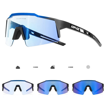 Photochromic Cycling Sunglasses for Men Women Bike Glasses Riding Driving UV400 Mountain Bicycle Goggles Eyewear Sports