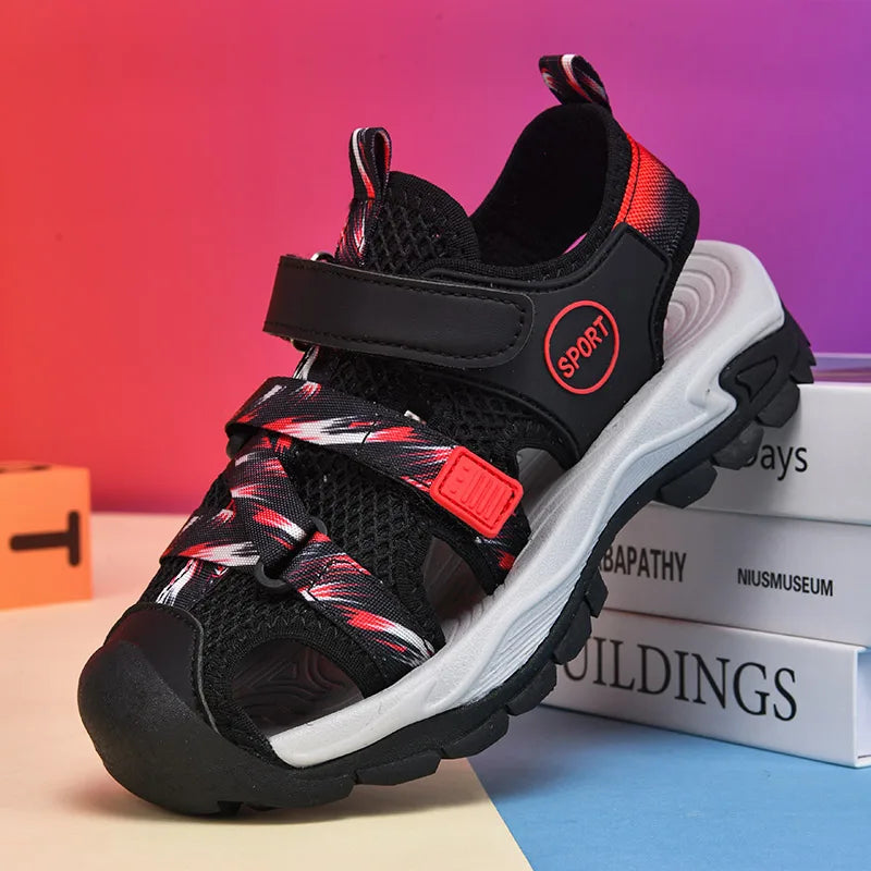 Fashion Boys Sandals Children Summer Shoes Sneaker Non-slip Closed Toe Water Shoes Outdoor Walkingsports Sandal for Boy Shoes
