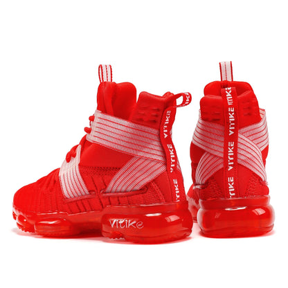 Kids Basketball Shoes High-top Sports Shoes Sneakers Durable Lace-up Non-Slip Running Shoes Secure for Little Kids Big Kids and