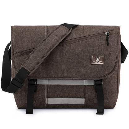 15 Inch Laptop Men Messenger Bag Fashion Travel Sling Shoulder Bag Men's Canvas Briefcase Male Crossbody Pack For Teenages