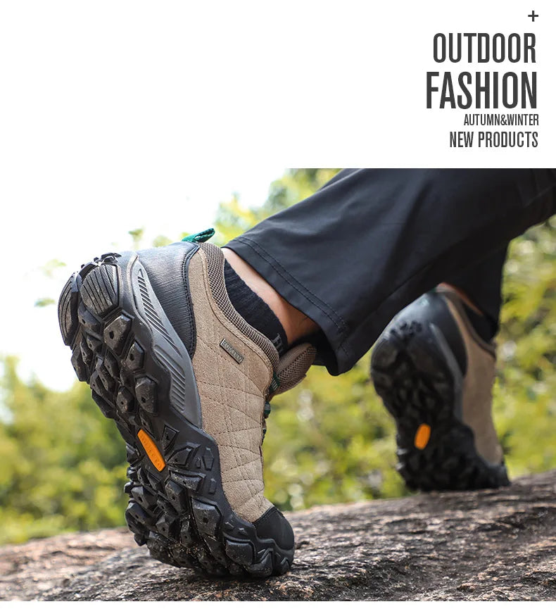 Hiking Shoes Mens Luxury Designer Winter Climbing Trekking Sneakers for Men Leather Outdoor Sports Work Man Shoes