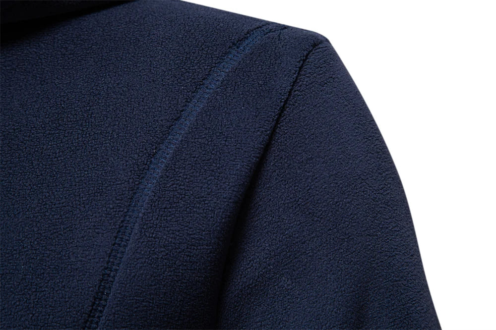Mens Winter Solid Fleece Hoody High Quality Warm Casual Drawstring Hat Sweatshirt Soft Shell Hoodies for Men