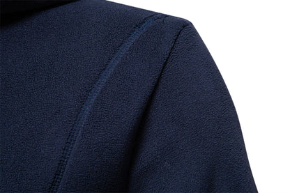 Mens Winter Solid Fleece Hoody High Quality Warm Casual Drawstring Hat Sweatshirt Soft Shell Hoodies for Men