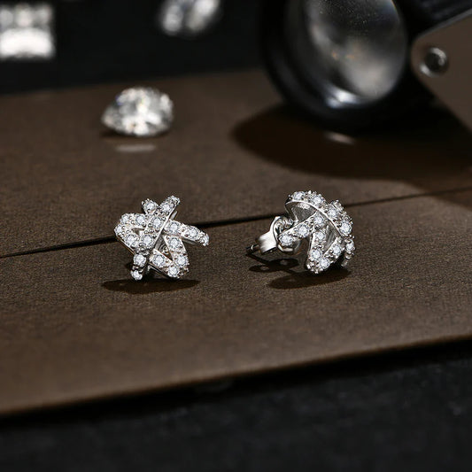D VVS1 Color Round Cut 1.5mm Moissanite Stud Earrings for Women Solid 925 Sterling SIlver For Woman Birthday Party Gift
