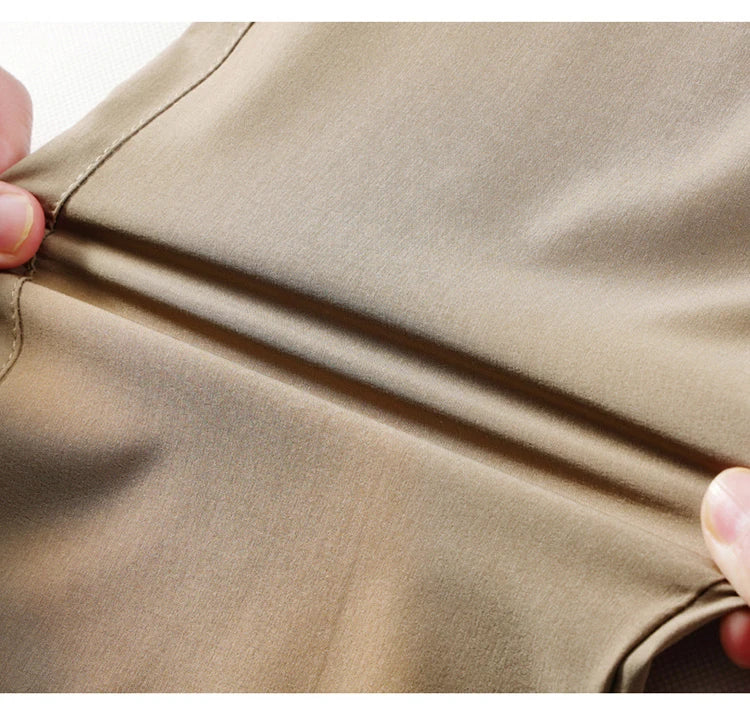 Men's Breathable Sports Pants Lightweight Hiking with Zipper Pocket Quick Dry Water Resistant Fishing Travel Trousers