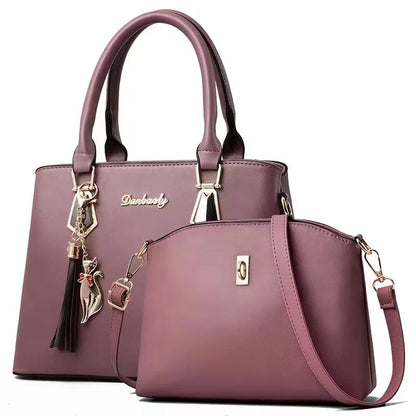 2pc/set Women Fashion Casual Totes, Luxury Handbags ,Designer Shoulder Bags, Crossbody Composite Bag Bolsos
