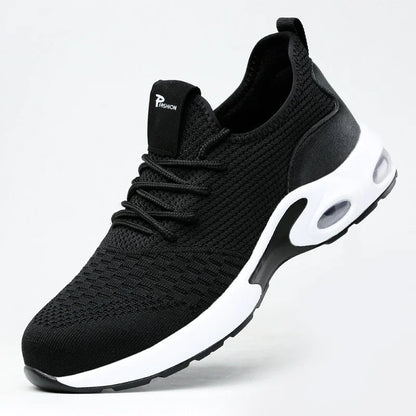 Lightweight Design Men Safety Shoes Steel Toe Cap Work Sneakers Men Protective Shoes Anti-smash Anti-puncture Indestructible