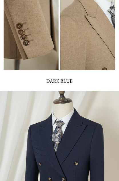 Elegant Man Suit 2 piece set Modern Wedding Party outfit Suits for Men Stylish Business office suit banquet attire
