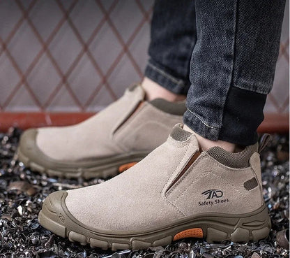 Low Cut Welding Safety Boots for Men Anti-smashing Construction Work Shoes Puncture Proof Indestructible Shoes Safety Work Boots