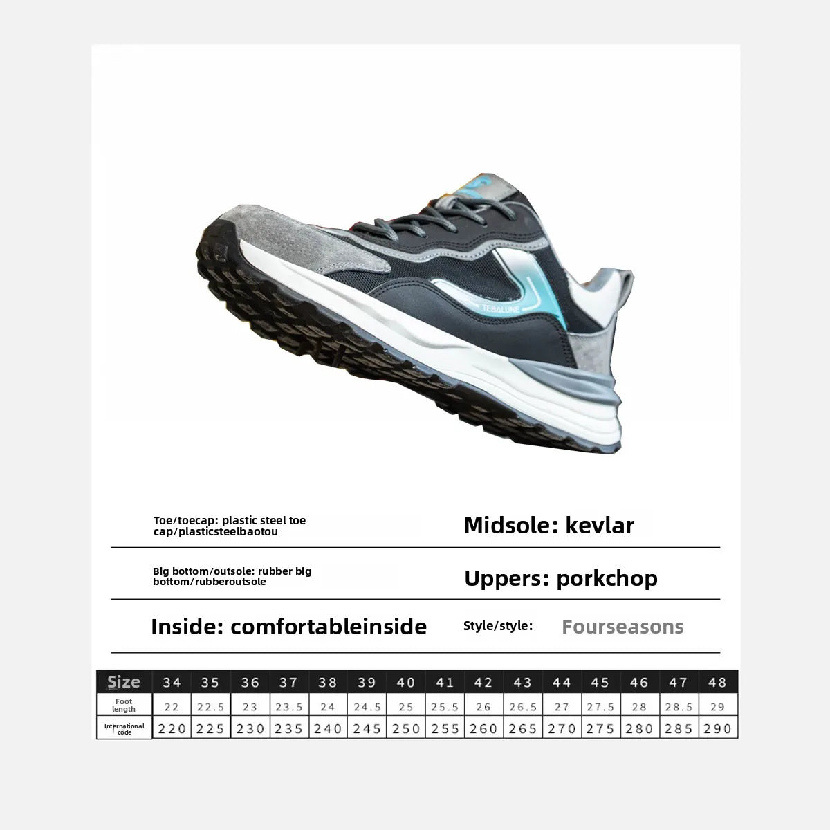 Breathable labor protection shoes, safety shoes, odor proof protective shoes, insulated shoes, construction site work shoes