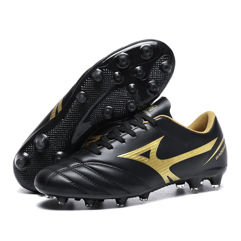 Men Football Boots Soccer Shoes Breathable Professional Turf Outdoor Non-slip Long Spikes Adult Ultralight Training Futsal