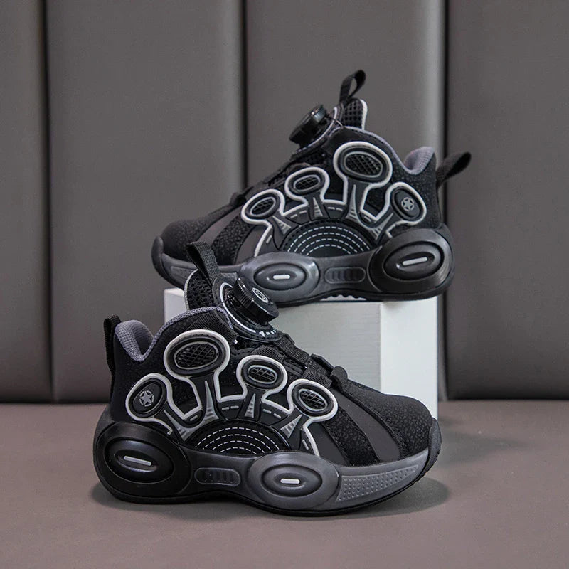 Children Fashion Sneaker Boys Casual Shoes Leather Flat Student Walking Shoes Outdoor Girl Basketball Sports Footwear Zapatillas