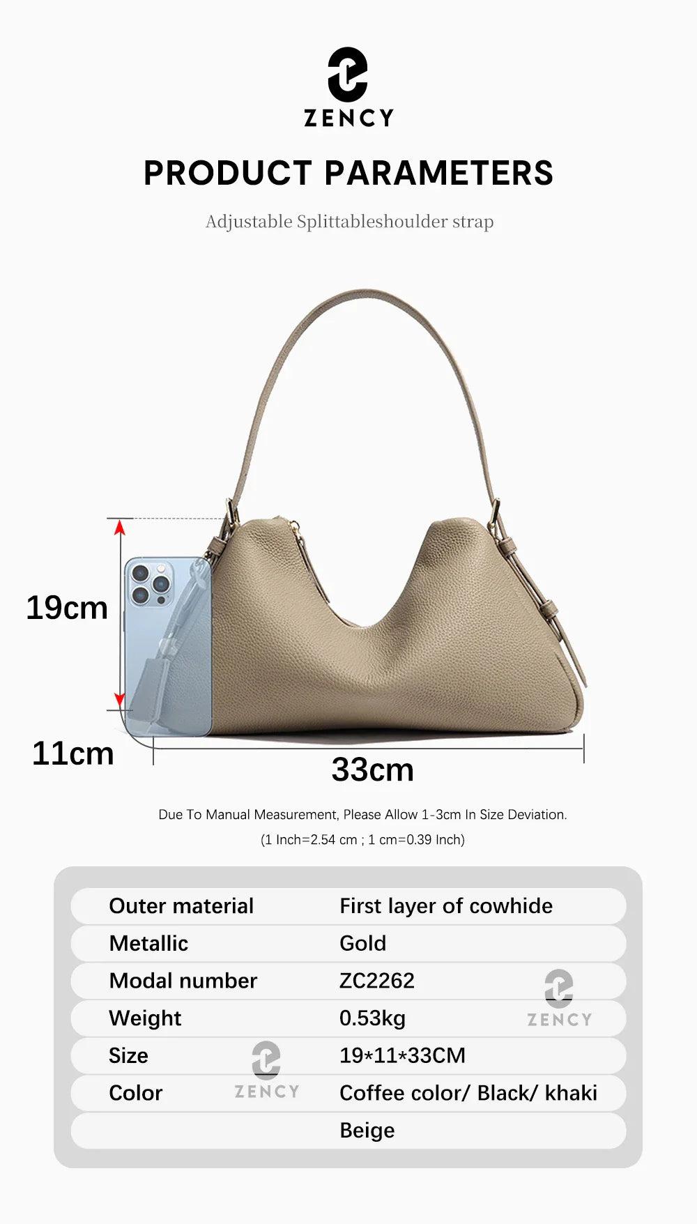 Genuine Leather Satchel Bags For Women Simple Fashion Ladies Underarm Handbag Large Capacity Shoulder Bag 2025 New