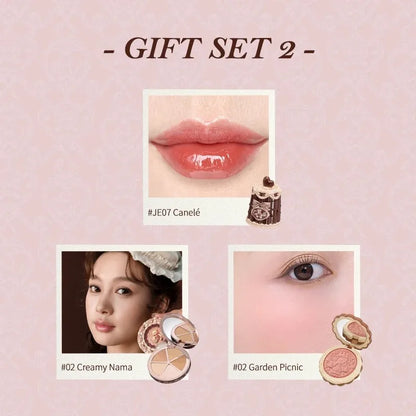 Flower Knows Makeup Set Sweetie Bear Gift Kit Setting Powder Long Lasting Concealer Palette Matte Blush Lipstick Pressed Powder