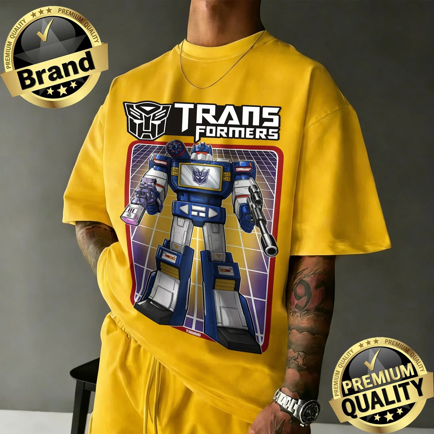 2026 Summer Hasbro Transformers Soundwave Graphic Brand Print T-shirt Unisex Tops Retro Casual Sleeve Short Clothing Breathable
