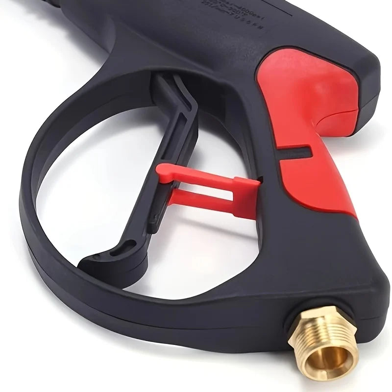 Portable High Pressure Car Wash Gun with Adjustable Extended Rod Household Water Pipe Matching Car Cleaning Tool for Home Outdoo