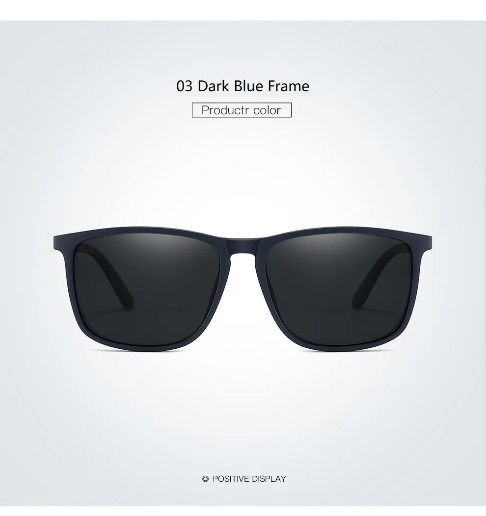 Luxury Square Vintage Polarized Sunglasses For Men Women Fashion Travel Driving  Sun Glasses Male TR90 Eyewear UV400