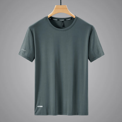 Quick Dry Sport T Shirt Men'S 2024 Short Sleeves Summer Casual White Plus OverSize 6XL 7XL 8XL 9XL Top Tees GYM Tshirt Clothes