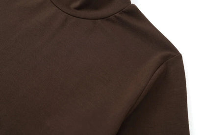 woman clothing mockneck + elegance slip satin dress matching look adjustable maxi floor length lady wear