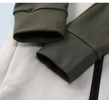 Winter Cycling Clothing for Men Fleece Cycling Sets Long Sleeve Jersey with Pockets Long Bicycle Bib Pants for Road Bikes