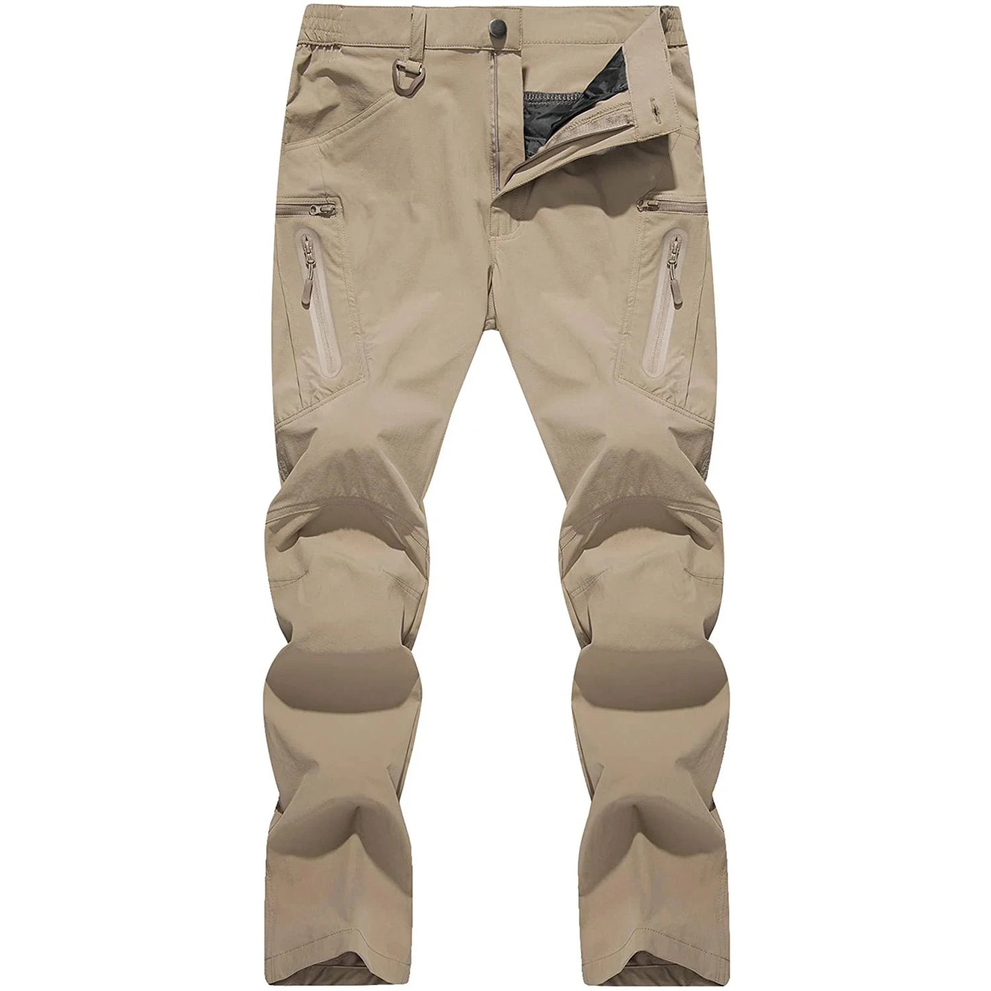 Lightweight Trousers Mens Fishing Pants Outdoor Hiking Nylon Quick Dry Pockets Cargo Pants Casual Work Trousers