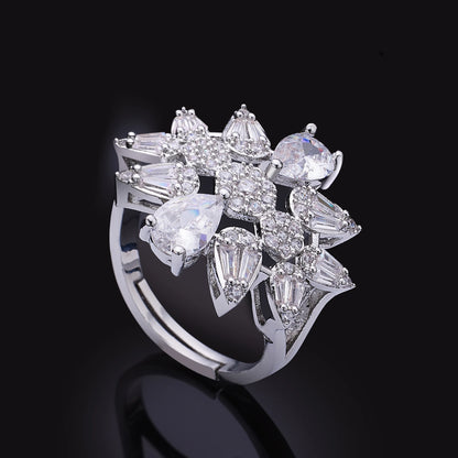 2023 New Dubai Nigeria Africa 4-piece Set Women's Cubic zirconia Jewelry Set Bridal Wedding Party Luxury CZ Crystal Jewelry Set