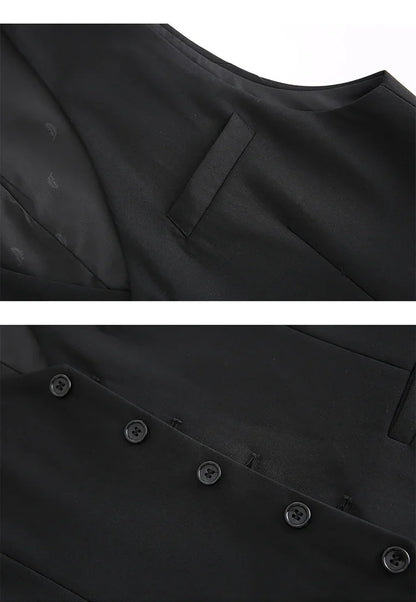 S-7XL Suit New (Blazer+ Vest + Pants) Korean Version of Slim-fit Work Clothes Fashion Business Men Casual Wedding Gentleman Suit