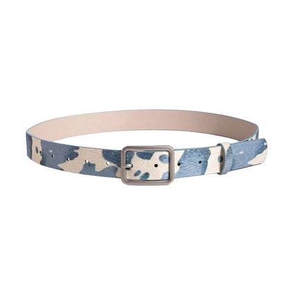 Japanese Style Square Buckle Women Belt with Shine Rhinestone PU Leather Gothic Waist Belts Leopard Punk Waistband