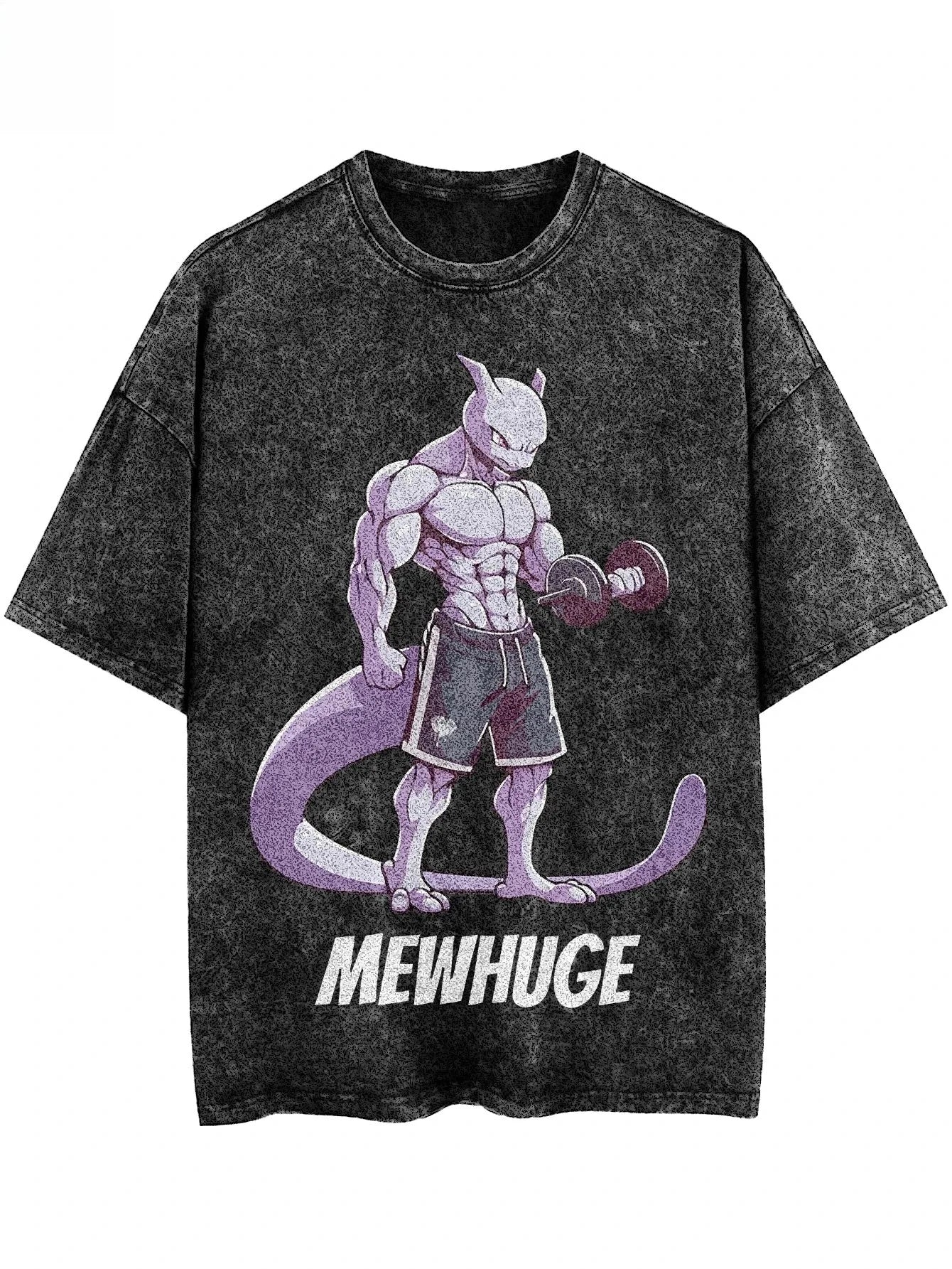 Washed T-shirt Gym Exercise FitnessMen's and Women's Pure Cotton Short-sleeved Casual Clothing